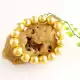 22k gold plated metal ball bracelet, Stretchable bracelet, For women, Handmade jewelry